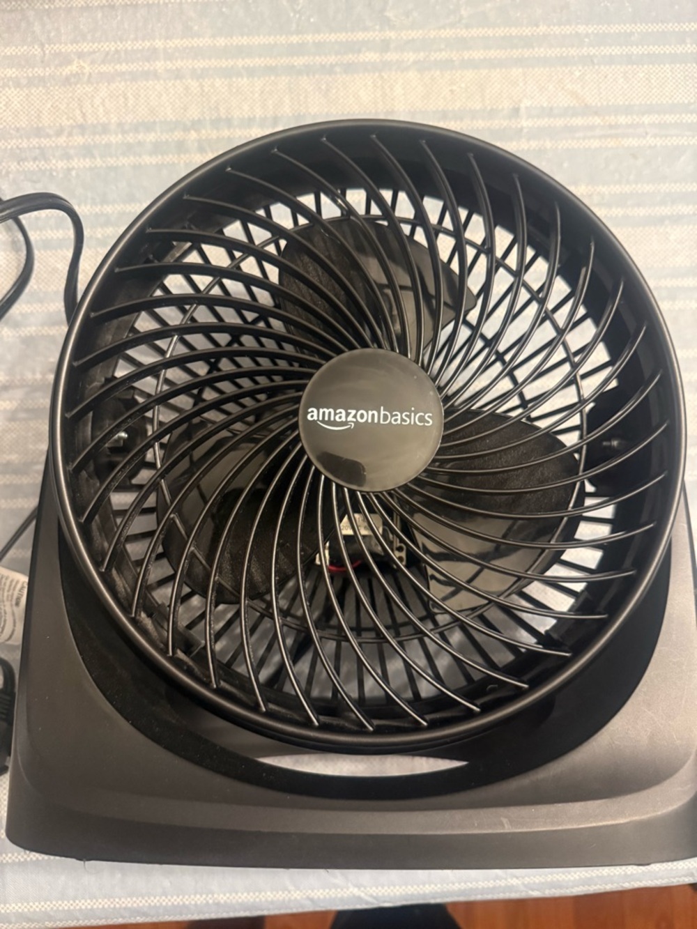 Used Amazon Basics Air Circulator Desk Fan for Bedroom, Home and Office